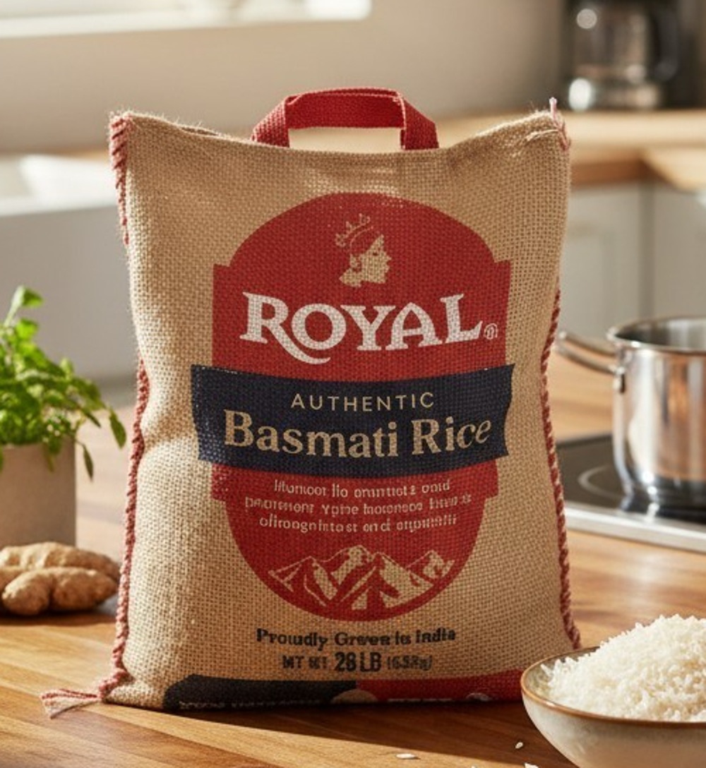Royal Basmati Rice Burlap Bags Heavy Duty 2 Sizes Set of 10 Empty Jute Sacks